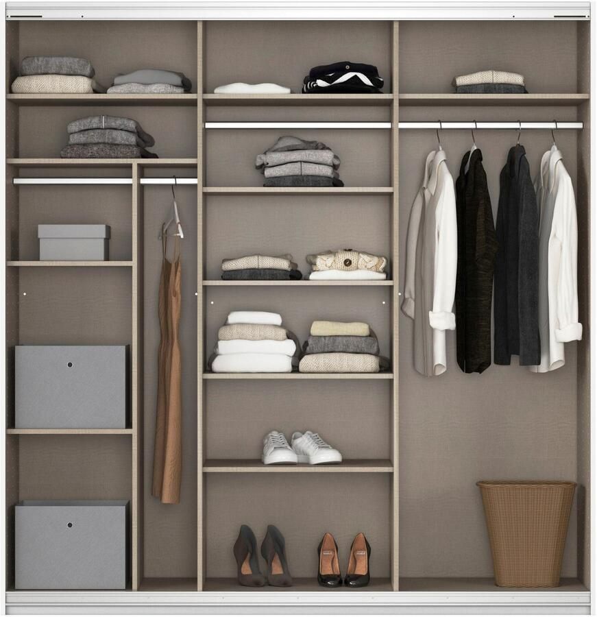 Rauch Schuifdeurkast Kledingkast Garderobe CORTONA inclusief interieurindeling - Foto 5