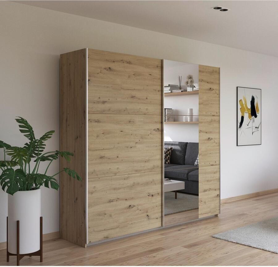 Rauch Schuifdeurkast Kledingkast garderobe TOPSELLER AURELIO met 3 uitrustingsvarianten 3 verschillende uitrustingsvarianten handgrepen van metaal made in germany - Foto 15