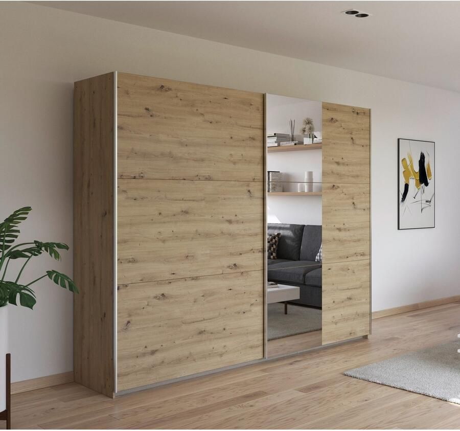 Rauch Schuifdeurkast Kledingkast garderobe TOPSELLER AURELIO met 3 uitrustingsvarianten 3 verschillende uitrustingsvarianten handgrepen van metaal made in germany - Foto 10