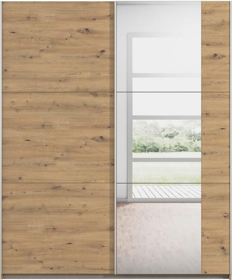 Rauch Schuifdeurkast Kledingkast garderobe TOPSELLER AURELIO met 3 uitrustingsvarianten 3 verschillende uitrustingsvarianten handgrepen van metaal made in germany - Foto 18