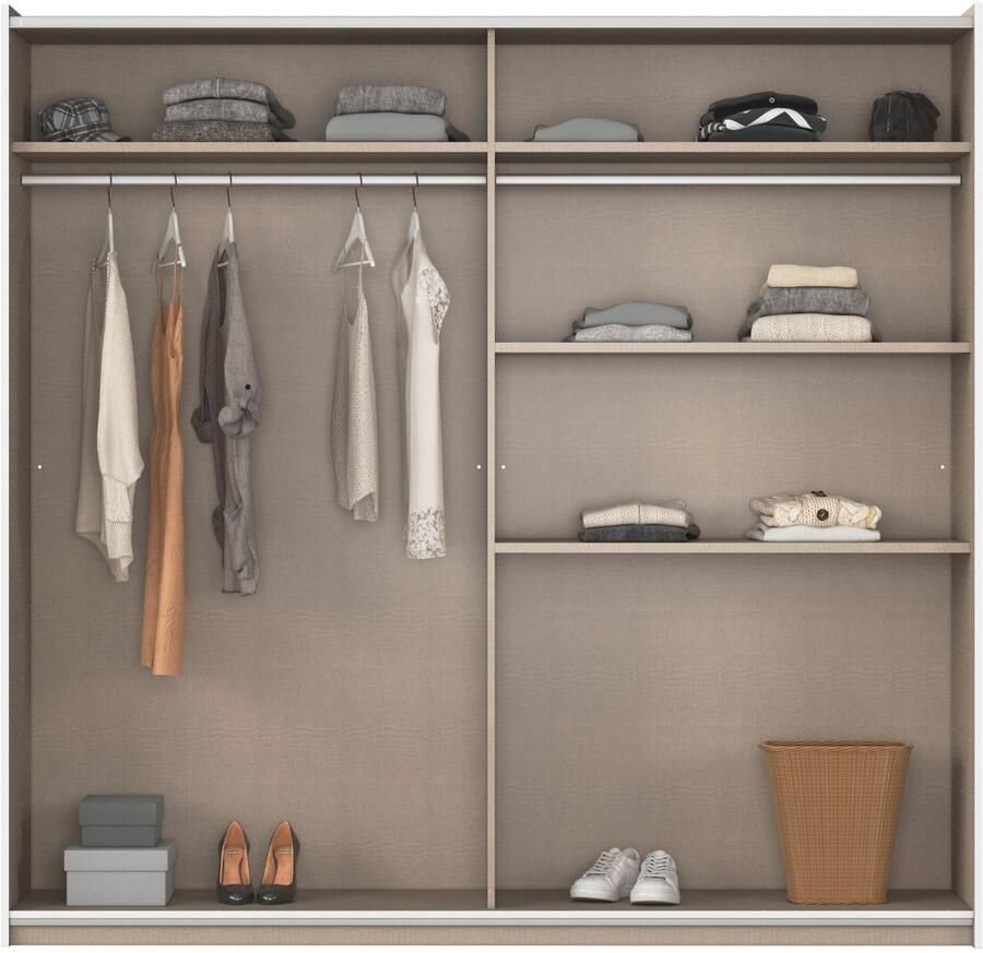 Rauch Zweefdeurkast AURELIO kledingkast garderobe TOPSELLER OTTO´s CHOICE 3 verschillende uitrustingsvarianten handgrepen van metaal made in germany - Foto 12