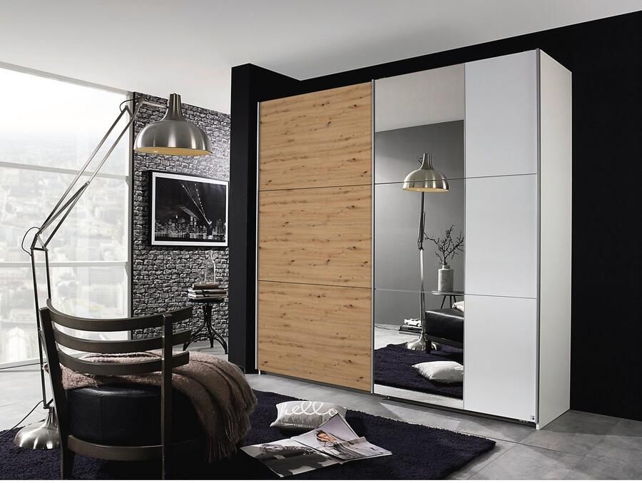 Rauch Schuifdeurkast Kledingkast garderobe TOPSELLER AURELIO met 3 uitrustingsvarianten 3 verschillende uitrustingsvarianten handgrepen van metaal made in germany - Foto 18