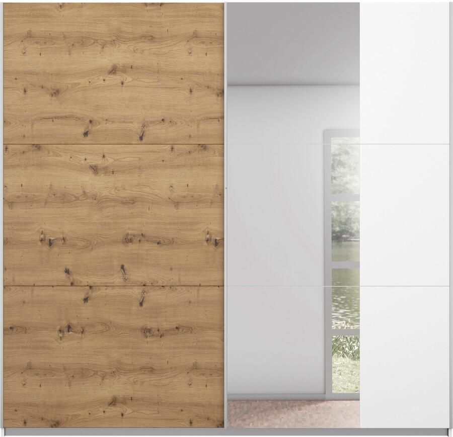 Rauch Schuifdeurkast Kledingkast garderobe TOPSELLER AURELIO met 3 uitrustingsvarianten 3 verschillende uitrustingsvarianten handgrepen van metaal made in germany - Foto 13