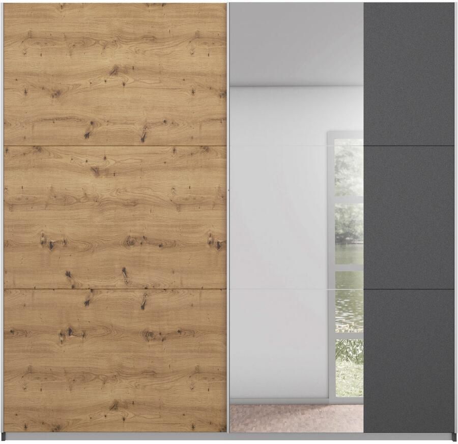 Rauch Schuifdeurkast Kledingkast garderobe TOPSELLER AURELIO met 3 uitrustingsvarianten 3 verschillende uitrustingsvarianten handgrepen van metaal made in germany - Foto 10