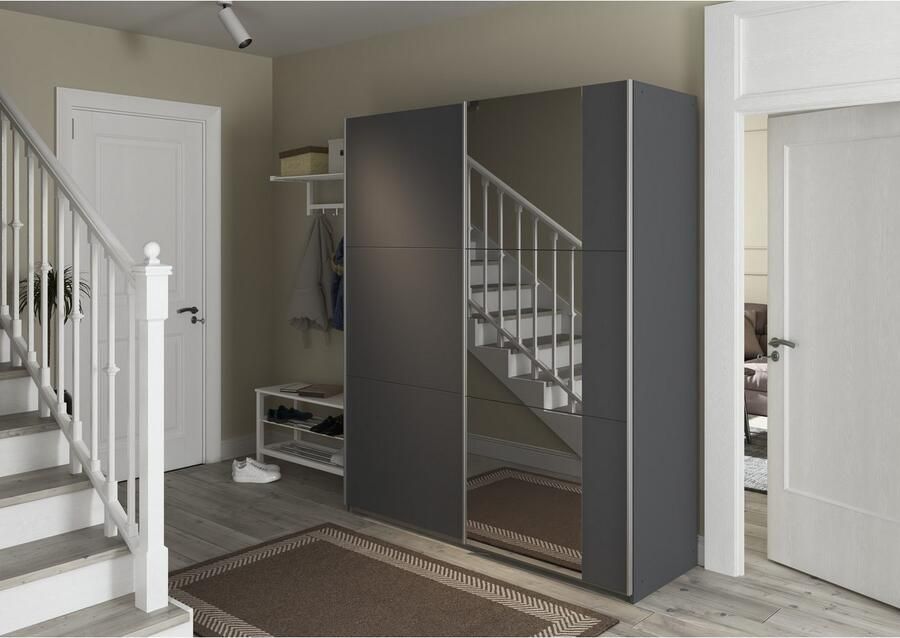 Rauch Schuifdeurkast Kledingkast garderobe TOPSELLER AURELIO met 3 uitrustingsvarianten 3 verschillende uitrustingsvarianten handgrepen van metaal made in germany - Foto 19