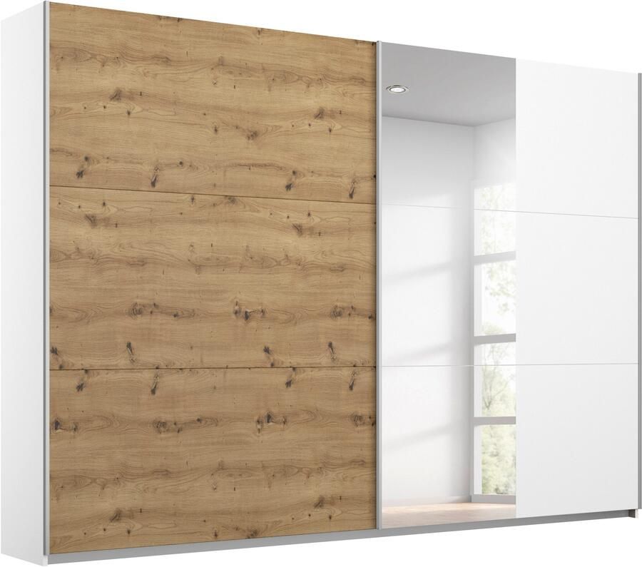 Rauch Schuifdeurkast Kledingkast garderobe TOPSELLER AURELIO met 3 uitrustingsvarianten 3 verschillende uitrustingsvarianten handgrepen van metaal made in germany