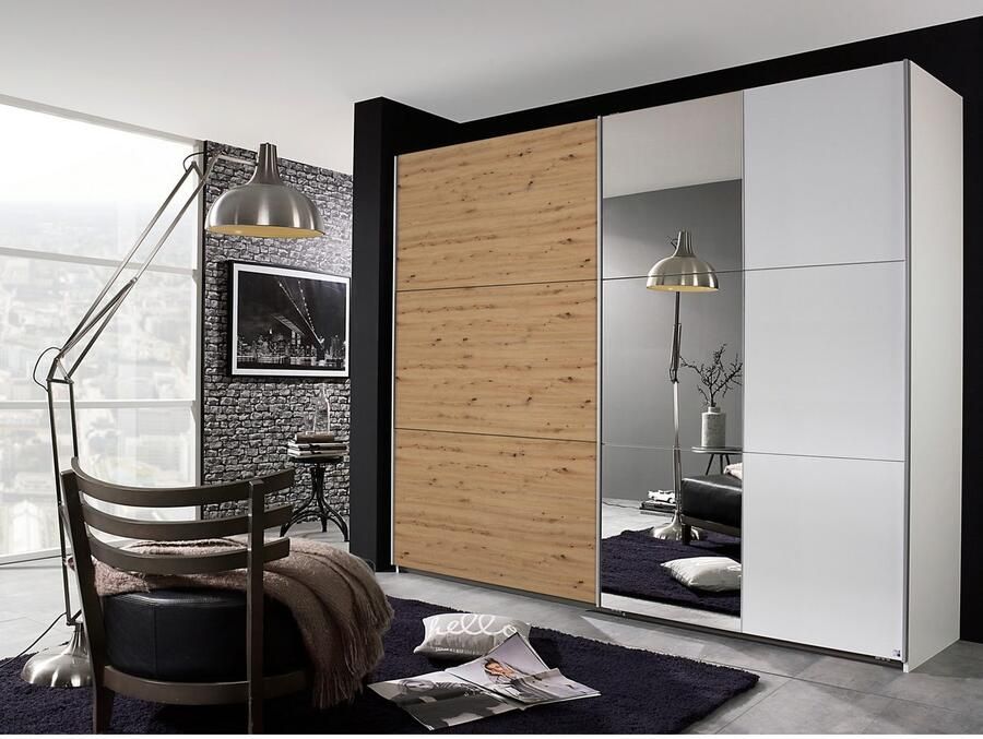 Rauch Schuifdeurkast Kledingkast garderobe TOPSELLER AURELIO met 3 uitrustingsvarianten 3 verschillende uitrustingsvarianten handgrepen van metaal made in germany - Foto 19