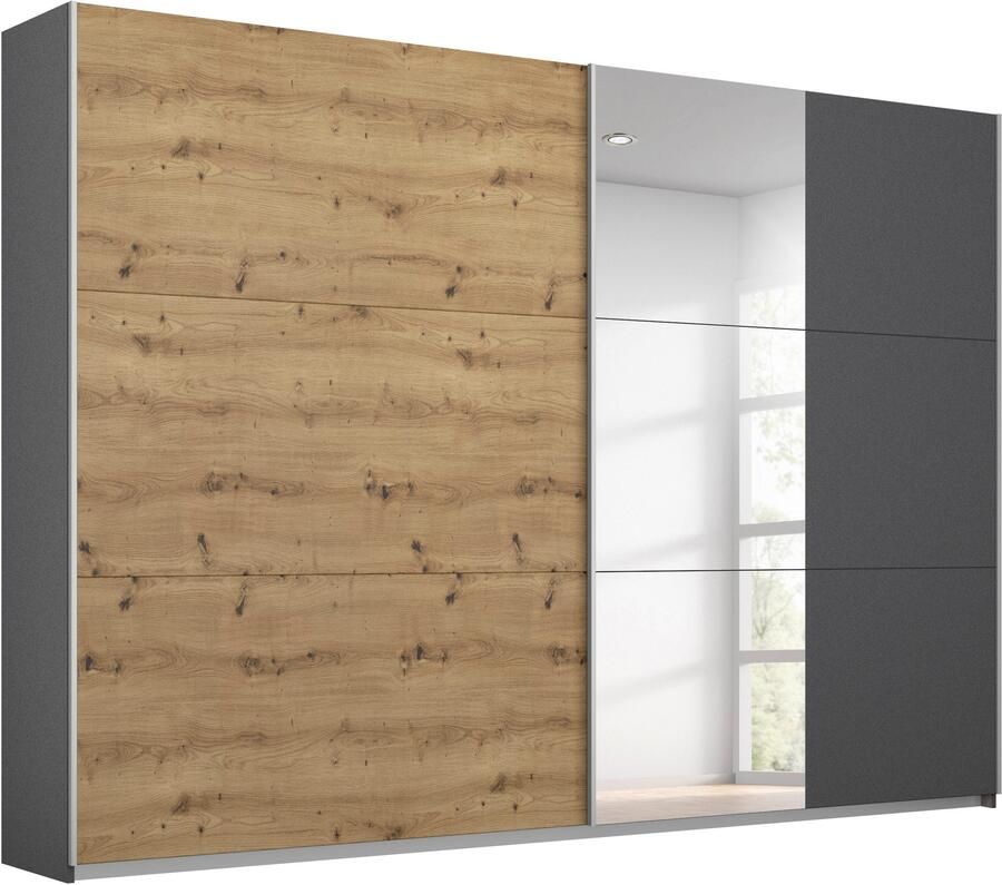 Rauch Schuifdeurkast Kledingkast garderobe TOPSELLER AURELIO met 3 uitrustingsvarianten 3 verschillende uitrustingsvarianten handgrepen van metaal made in germany