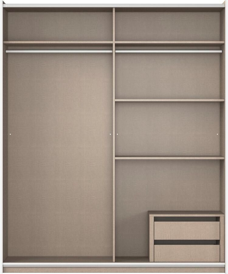 Rauch Schuifdeurkast Kledingkast garderobe TOPSELLER AURELIO met 3 uitrustingsvarianten 3 verschillende uitrustingsvarianten handgrepen van metaal made in germany - Foto 17