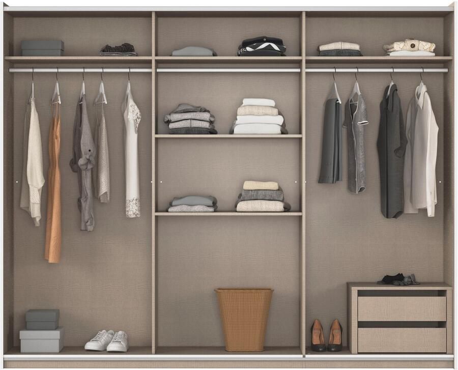 Rauch Zweefdeurkast AURELIO kledingkast garderobe TOPSELLER OTTO´s CHOICE 3 verschillende uitrustingsvarianten handgrepen van metaal made in germany - Foto 16