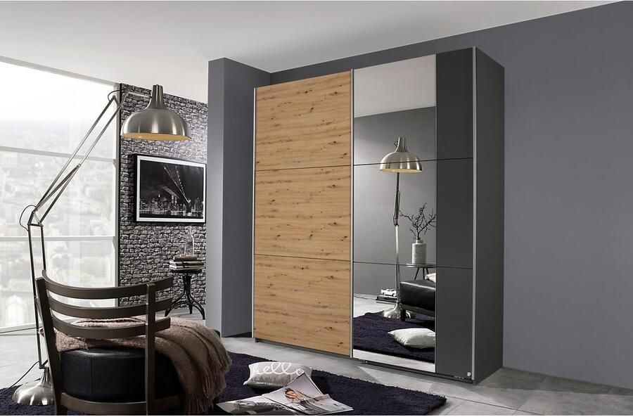 Rauch Schuifdeurkast Kledingkast garderobe TOPSELLER AURELIO met 3 uitrustingsvarianten 3 verschillende uitrustingsvarianten handgrepen van metaal made in germany - Foto 18
