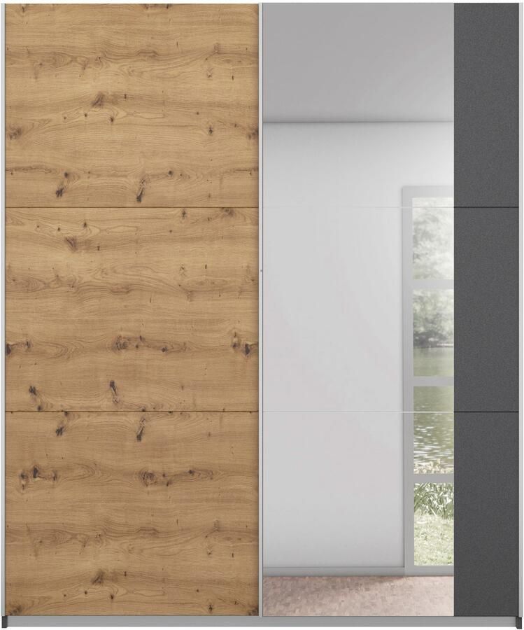 Rauch Schuifdeurkast Kledingkast garderobe TOPSELLER AURELIO met 3 uitrustingsvarianten 3 verschillende uitrustingsvarianten handgrepen van metaal made in germany - Foto 17