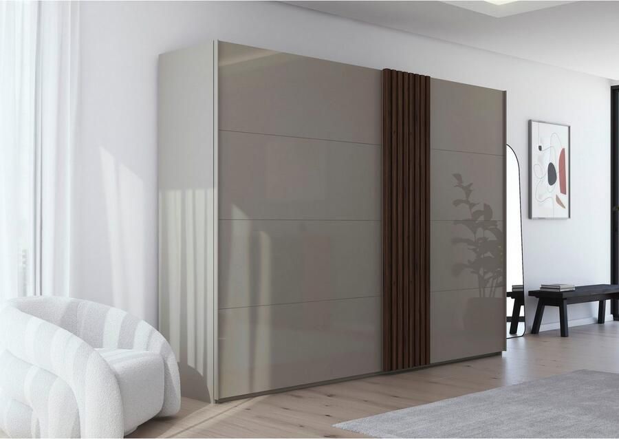 Rauch Schuifdeurkast Kledingkast kast garderobe linnenkast TEGIO met hoogwaardige houtdecoratie en glazen front made in germany - Foto 16