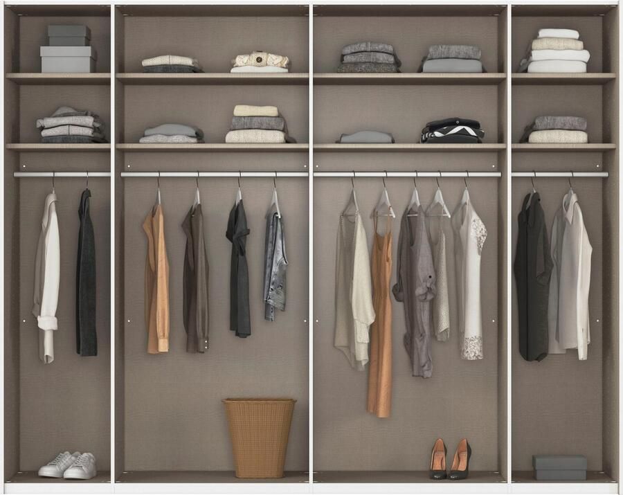 Rauch Schuifdeurkast Kledingkast kast garderobe linnenkast TEGIO met hoogwaardige houtdecoratie en glazen front made in germany - Foto 19