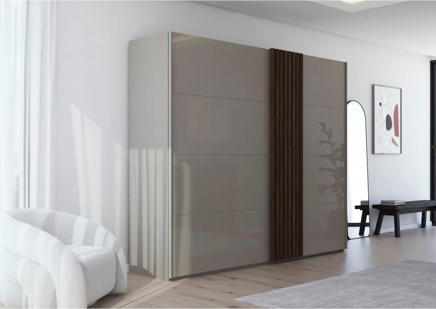 Rauch Schuifdeurkast Kledingkast kast garderobe linnenkast TEGIO met hoogwaardige houtdecoratie en glazen front made in germany - Foto 16