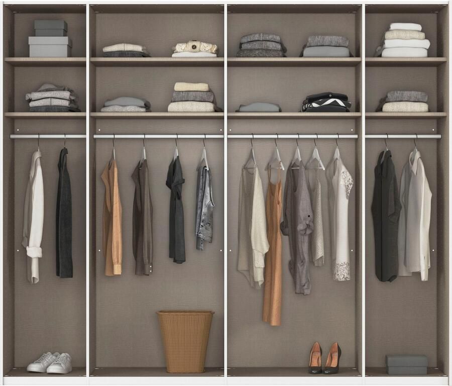 Rauch Schuifdeurkast Kledingkast kast garderobe linnenkast TEGIO met hoogwaardige houtdecoratie en glazen front made in germany - Foto 15
