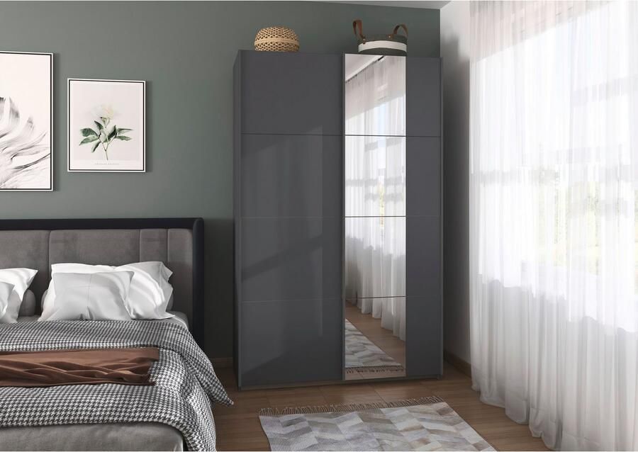 Rauch Schuifdeurkast Kledingkast Kast Garderobe Slaapkamerkast OXFORD met handgrepen van metaal ook voor kleinere ruimtes made in germany - Foto 15