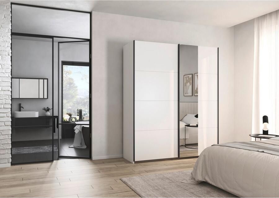 Rauch Schuifdeurkast Kledingkast Kast Garderobe Slaapkamerkast OXFORD met handgrepen van metaal ook voor kleinere ruimtes made in germany - Foto 14