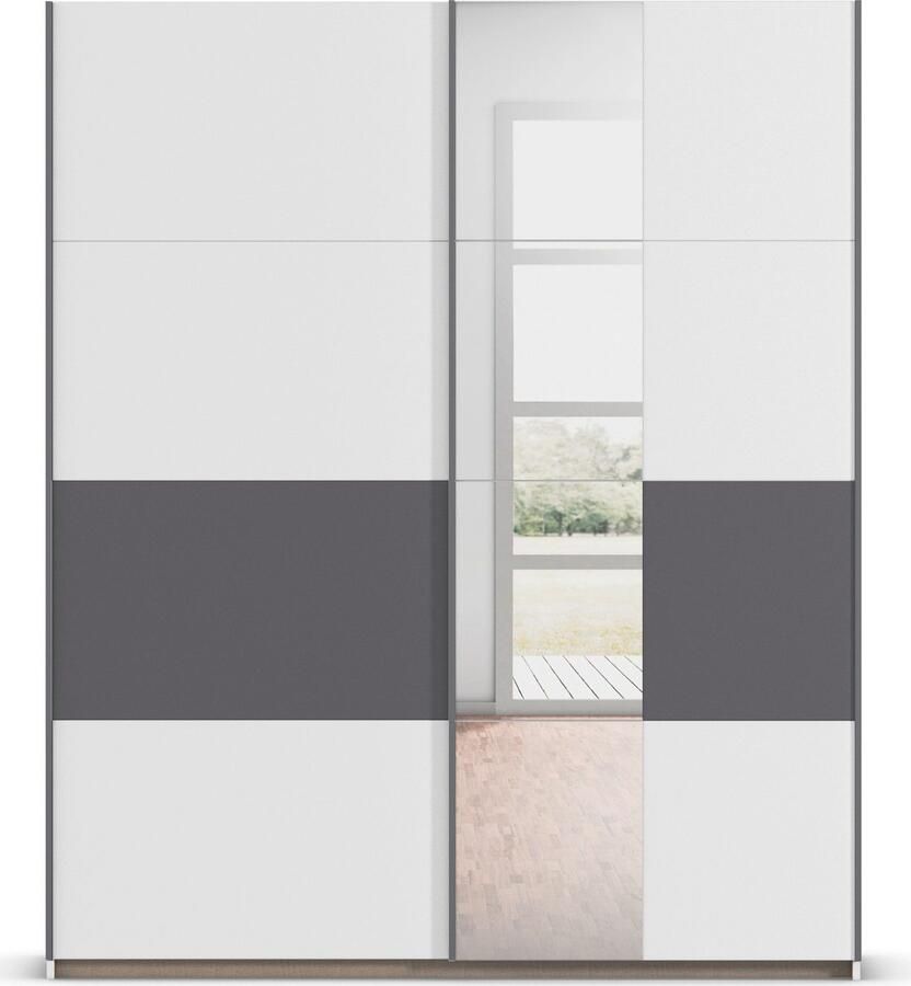 Rauch Schuifdeurkast Kledingkast Kast Garderobe Slaapkamerkast OXFORD met handgrepen van metaal ook voor kleinere ruimtes made in germany - Foto 13