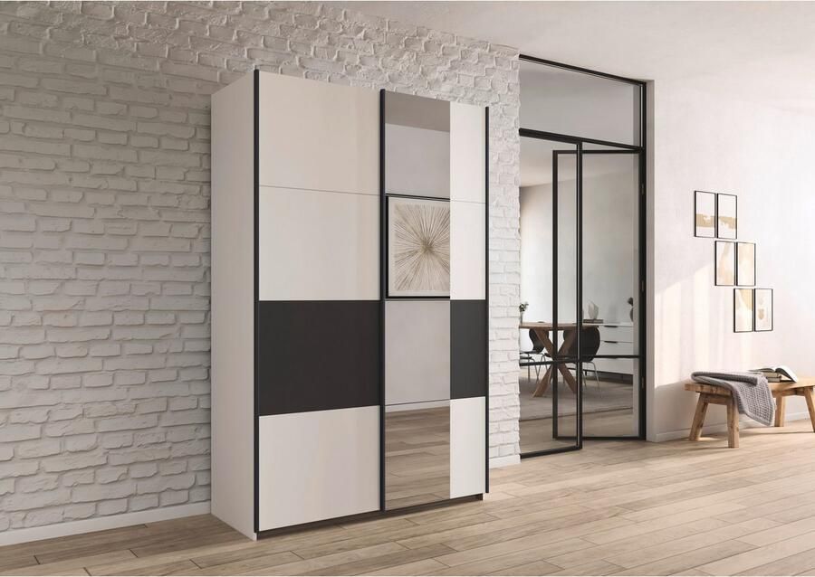 Rauch Schuifdeurkast Kledingkast Kast Garderobe Slaapkamerkast OXFORD met handgrepen van metaal ook voor kleinere ruimtes made in germany - Foto 14