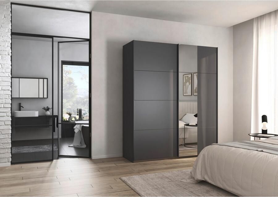 Rauch Schuifdeurkast Kledingkast Kast Garderobe Slaapkamerkast OXFORD met handgrepen van metaal ook voor kleinere ruimtes made in germany - Foto 15