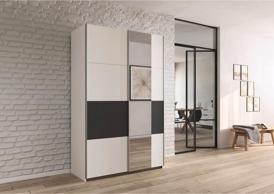 Rauch Schuifdeurkast Kledingkast Kast Garderobe Slaapkamerkast OXFORD met handgrepen van metaal ook voor kleinere ruimtes made in germany - Foto 14