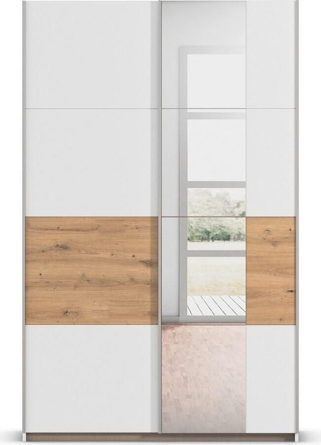 Rauch Schuifdeurkast Kledingkast Kast Garderobe Slaapkamerkast OXFORD met handgrepen van metaal ook voor kleinere ruimtes made in germany - Foto 13