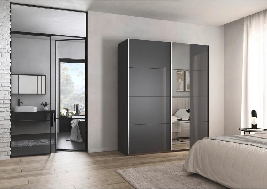 Rauch Schuifdeurkast Kledingkast Kast Garderobe Slaapkamerkast OXFORD met handgrepen van metaal ook voor kleinere ruimtes made in germany - Foto 13