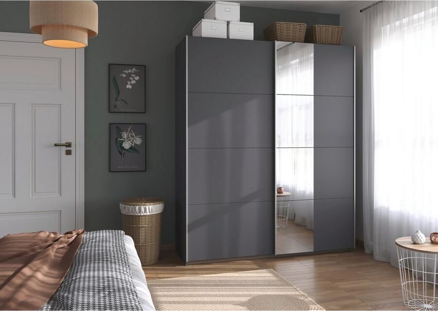 Rauch Schuifdeurkast Kledingkast Kast Garderobe Slaapkamerkast OXFORD met handgrepen van metaal ook voor kleinere ruimtes made in germany - Foto 14