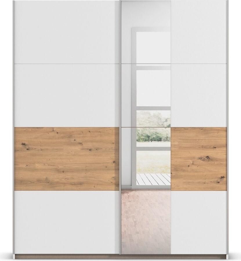 Rauch Schuifdeurkast Kledingkast Kast Garderobe Slaapkamerkast OXFORD met handgrepen van metaal ook voor kleinere ruimtes made in germany - Foto 12