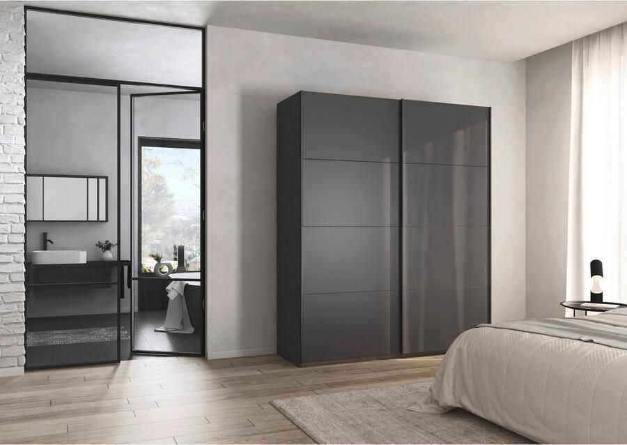 Rauch Schuifdeurkast Kledingkast Kast Garderobe Slaapkamerkast OXFORD met handgrepen van metaal ook voor kleinere ruimtes made in germany - Foto 12