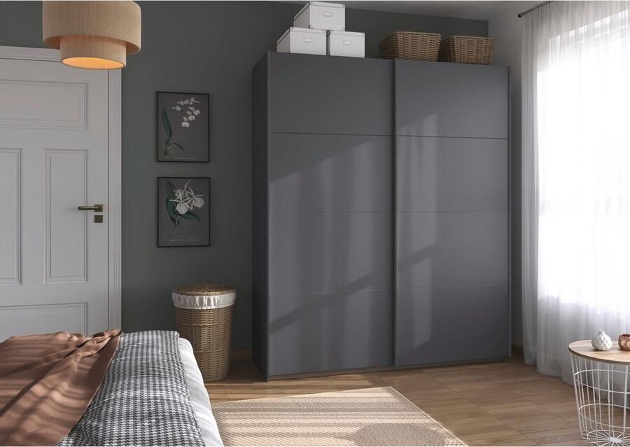 Rauch Schuifdeurkast Kledingkast Kast Garderobe Slaapkamerkast OXFORD met handgrepen van metaal ook voor kleinere ruimtes made in germany - Foto 13