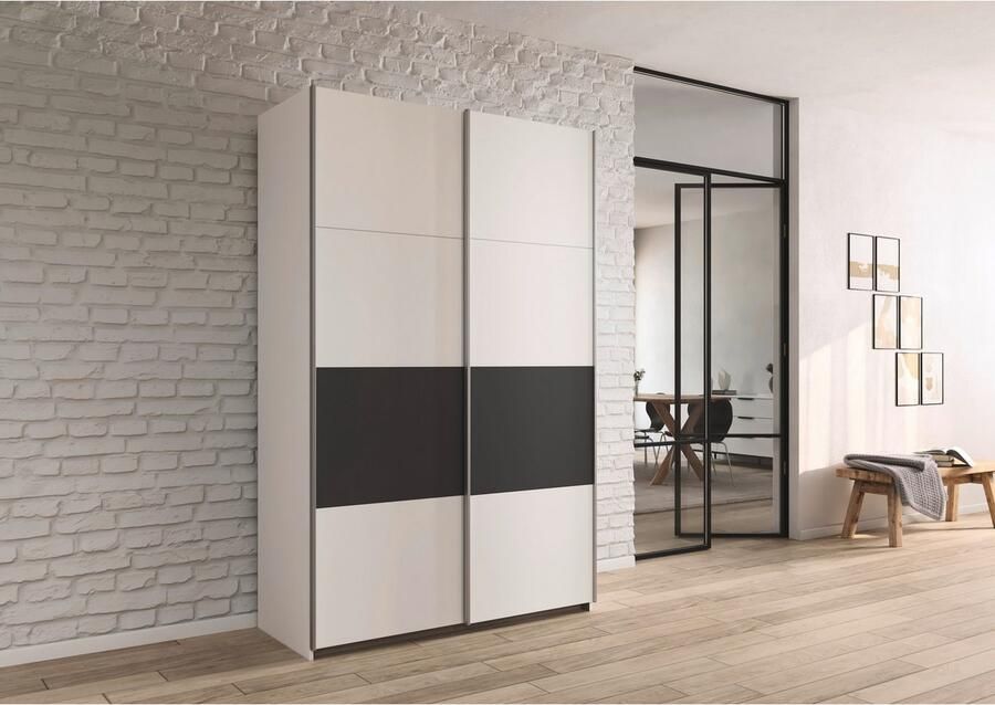 Rauch Schuifdeurkast Kledingkast Kast Garderobe Slaapkamerkast OXFORD met handgrepen van metaal ook voor kleinere ruimtes made in germany - Foto 13