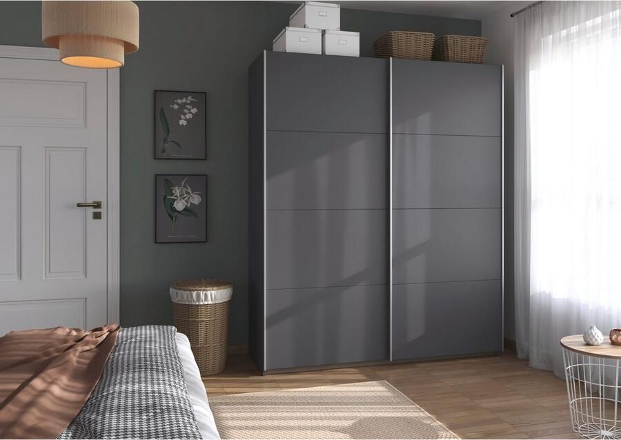 Rauch Schuifdeurkast Kledingkast Kast Garderobe Slaapkamerkast OXFORD met handgrepen van metaal ook voor kleinere ruimtes made in germany - Foto 13