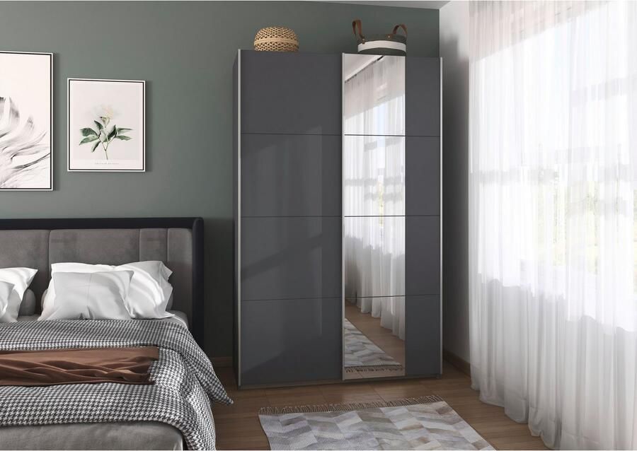 Rauch Schuifdeurkast Kledingkast Kast Garderobe Slaapkamerkast OXFORD met handgrepen van metaal ook voor kleinere ruimtes made in germany - Foto 14