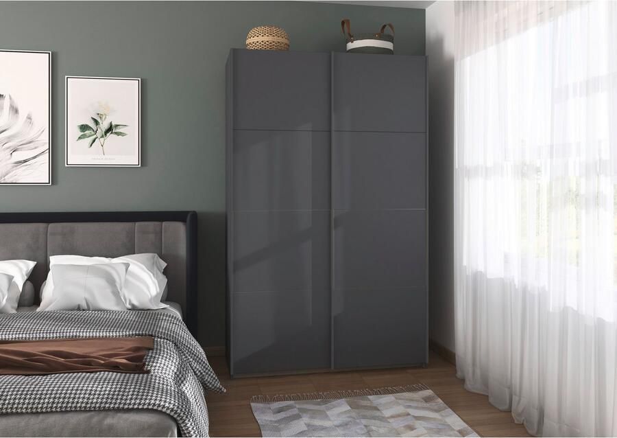 Rauch Schuifdeurkast Kledingkast Kast Garderobe Slaapkamerkast OXFORD met handgrepen van metaal ook voor kleinere ruimtes made in germany - Foto 13