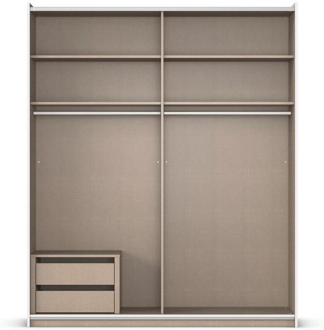 Rauch Schuifdeurkast Kledingkast Kast Garderobe Slaapkamerkast OXFORD met handgrepen van metaal ook voor kleinere ruimtes made in germany - Foto 16