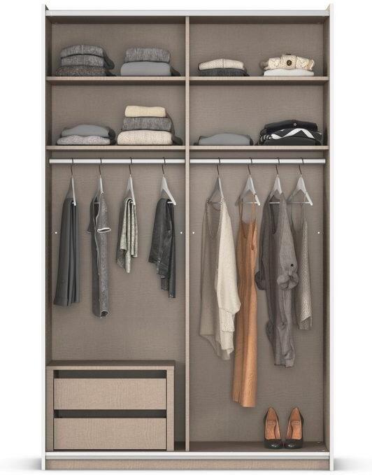 Rauch Schuifdeurkast Kledingkast Kast Garderobe Slaapkamerkast OXFORD met handgrepen van metaal ook voor kleinere ruimtes made in germany - Foto 14