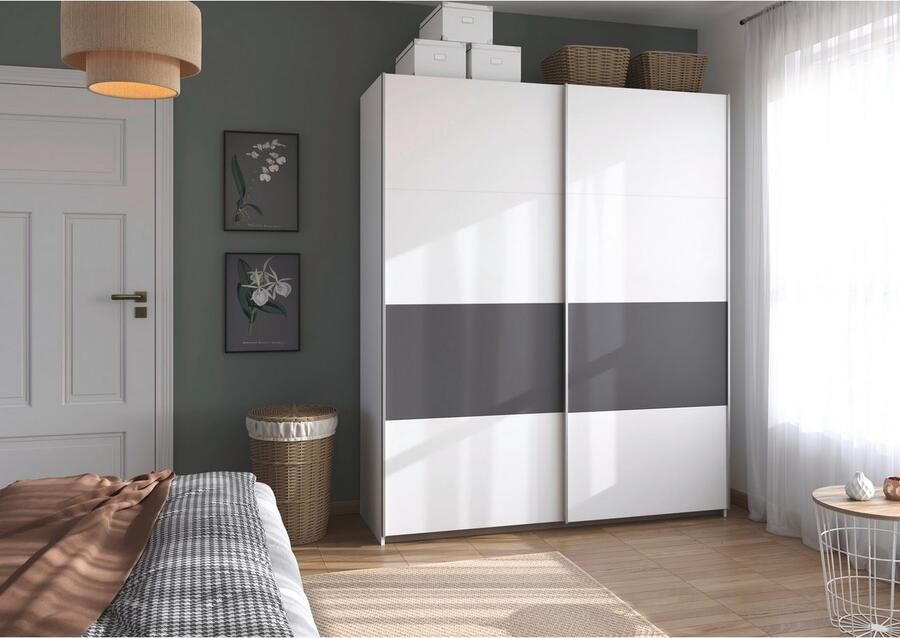 Rauch Schuifdeurkast Kledingkast Kast Garderobe Slaapkamerkast OXFORD met handgrepen van metaal ook voor kleinere ruimtes made in germany - Foto 13