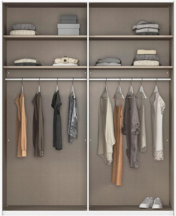 Rauch Schuifdeurkast Kledingkast Kast Garderobe Slaapkamerkast SCALE-DUO edel tweedelige deuren en 3 sierlijsten made in germany - Foto 15