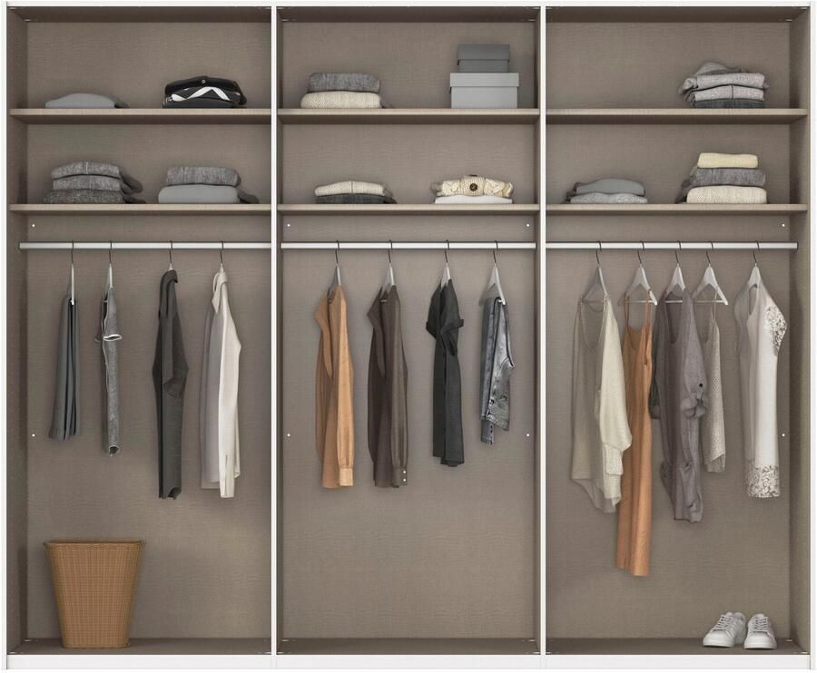Rauch Schuifdeurkast Kledingkast Kast Garderobe Slaapkamerkast SCALE-DUO edel tweedelige deuren en 3 sierlijsten made in germany - Foto 13