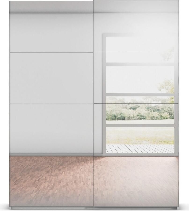 Rauch Schuifdeurkast Kledingkast Kast Garderobe Slaapkamerkast SCALE-FYRA edel vierdelige deuren spiegelfront en veel kleuren made in germany - Foto 14