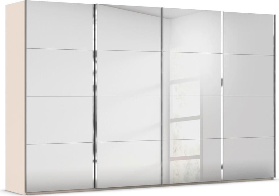 Rauch Schuifdeurkast Kledingkast Kast Garderobe Slaapkamerkast SCALE-FYRA edel vierdelige deuren spiegelfront en veel kleuren made in germany
