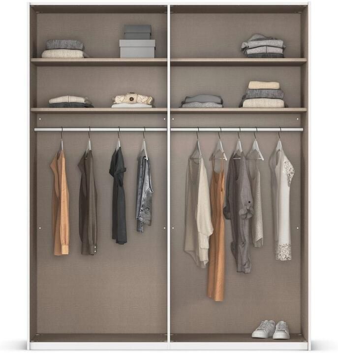 Rauch Schuifdeurkast Kledingkast kast garderobe slaapkamerkast SCALE-WOOD verticaal verdeelde deuren in robuust massief eikenhout made in germany - Foto 12