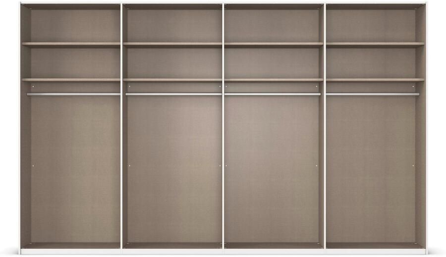 Rauch Schuifdeurkast Kledingkast Kast Garderobe Slaapkamerkast SCALE-FYRA edel vierdelige deuren spiegelfront en veel kleuren made in germany - Foto 17