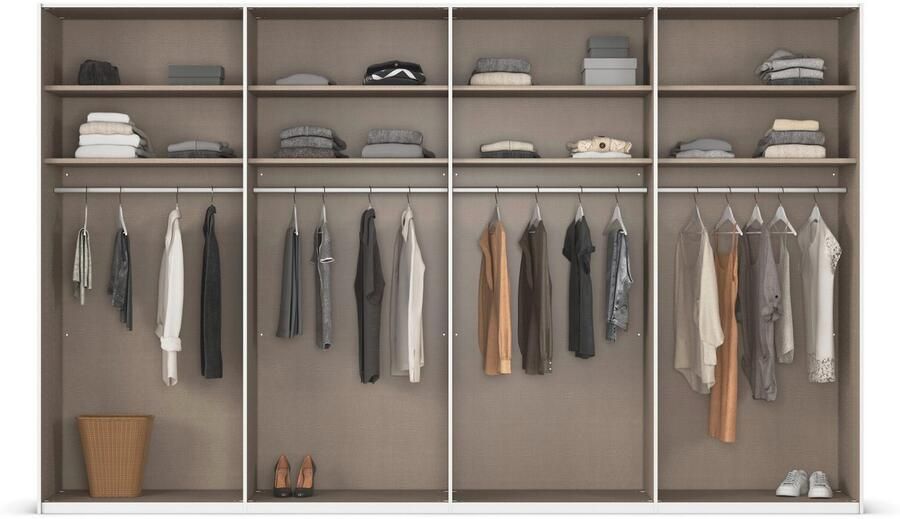 Rauch Schuifdeurkast Kledingkast kast garderobe slaapkamerkast SCALE-WOOD verticaal verdeelde deuren in robuust massief eikenhout made in germany - Foto 13