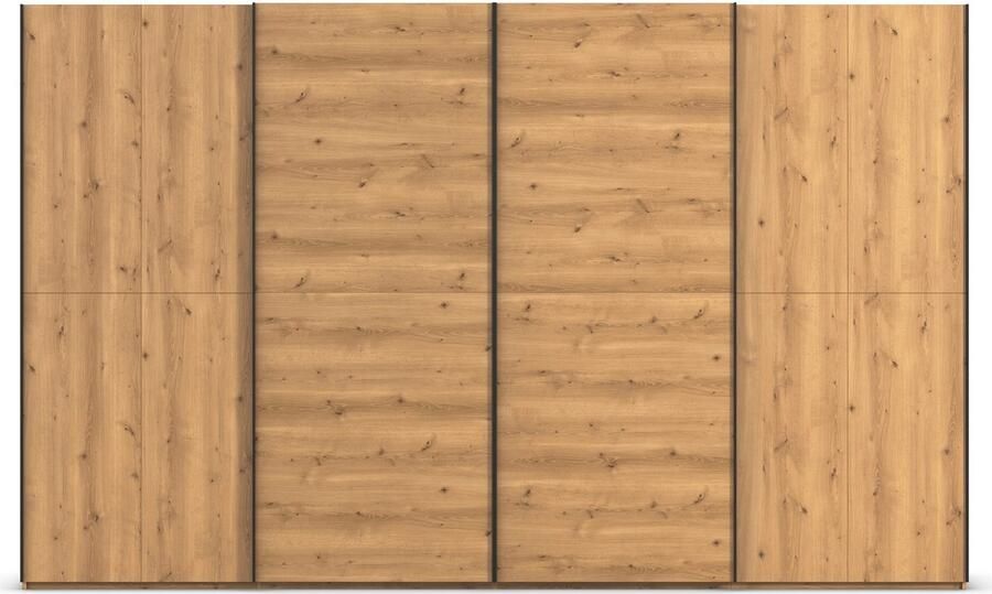 Rauch Schuifdeurkast Kledingkast kast garderobe slaapkamerkast SCALE-WOOD verticaal verdeelde deuren in robuust massief eikenhout made in germany - Foto 12