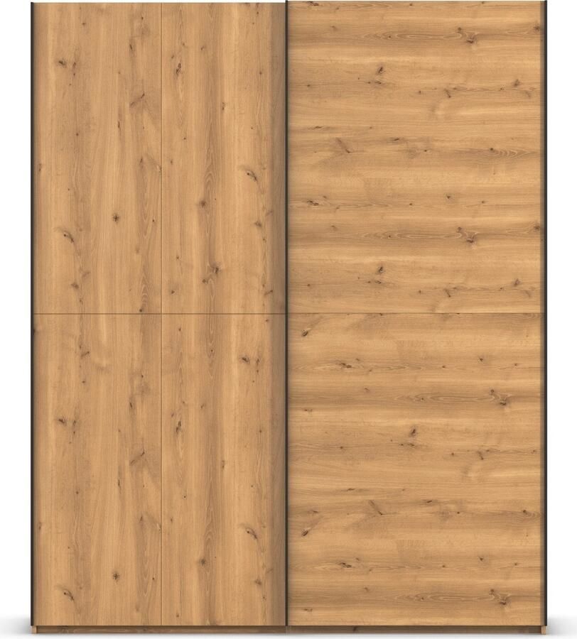 Rauch Schuifdeurkast Kledingkast kast garderobe slaapkamerkast SCALE-WOOD verticaal verdeelde deuren in robuust massief eikenhout made in germany - Foto 8