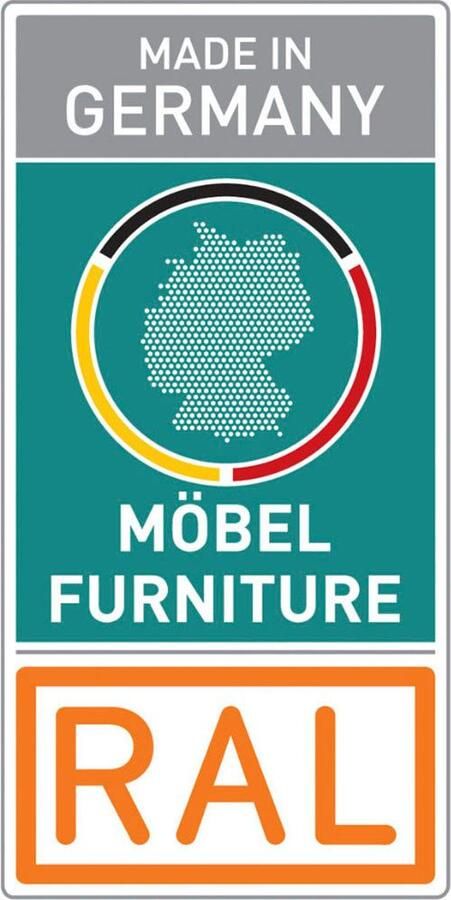 Rauch Ledikant Tweepersoons futonbed BURANO in zwevende look en afgebakend hoofdeinde met 2 nachttafels made in germany (set) - Foto 6