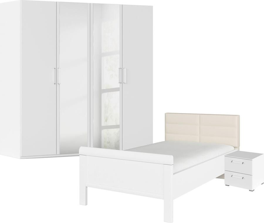 Rauch Slaapkamerserie Compleet slaapkamer EVELYN Kast en bed in 2 breedtes nachtkastje met 2 lades MADE IN GERMANY (set 3-delig) - Foto 14